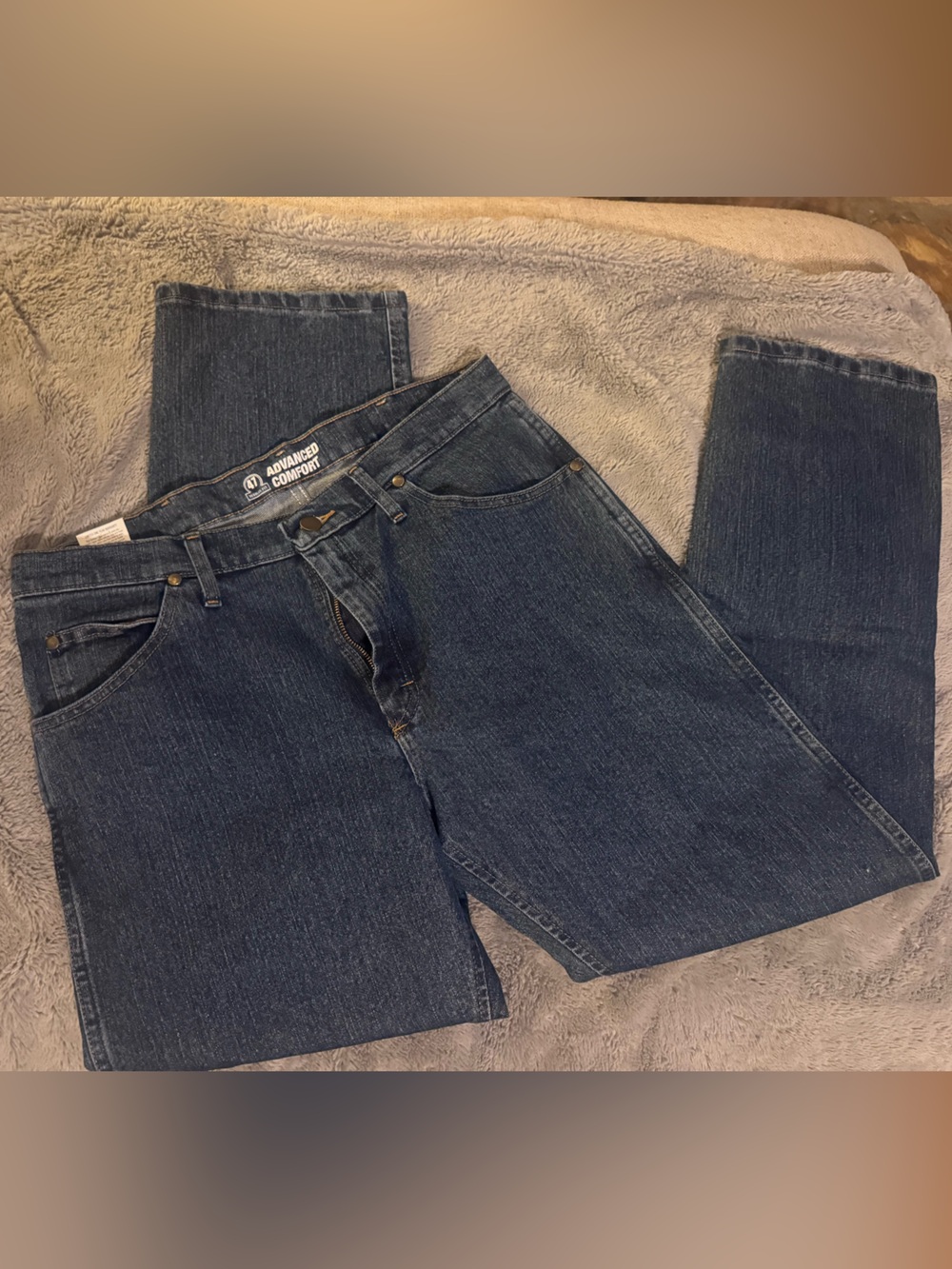 Wrangler Men's Relaxed Fit Indigo Blue Jeans